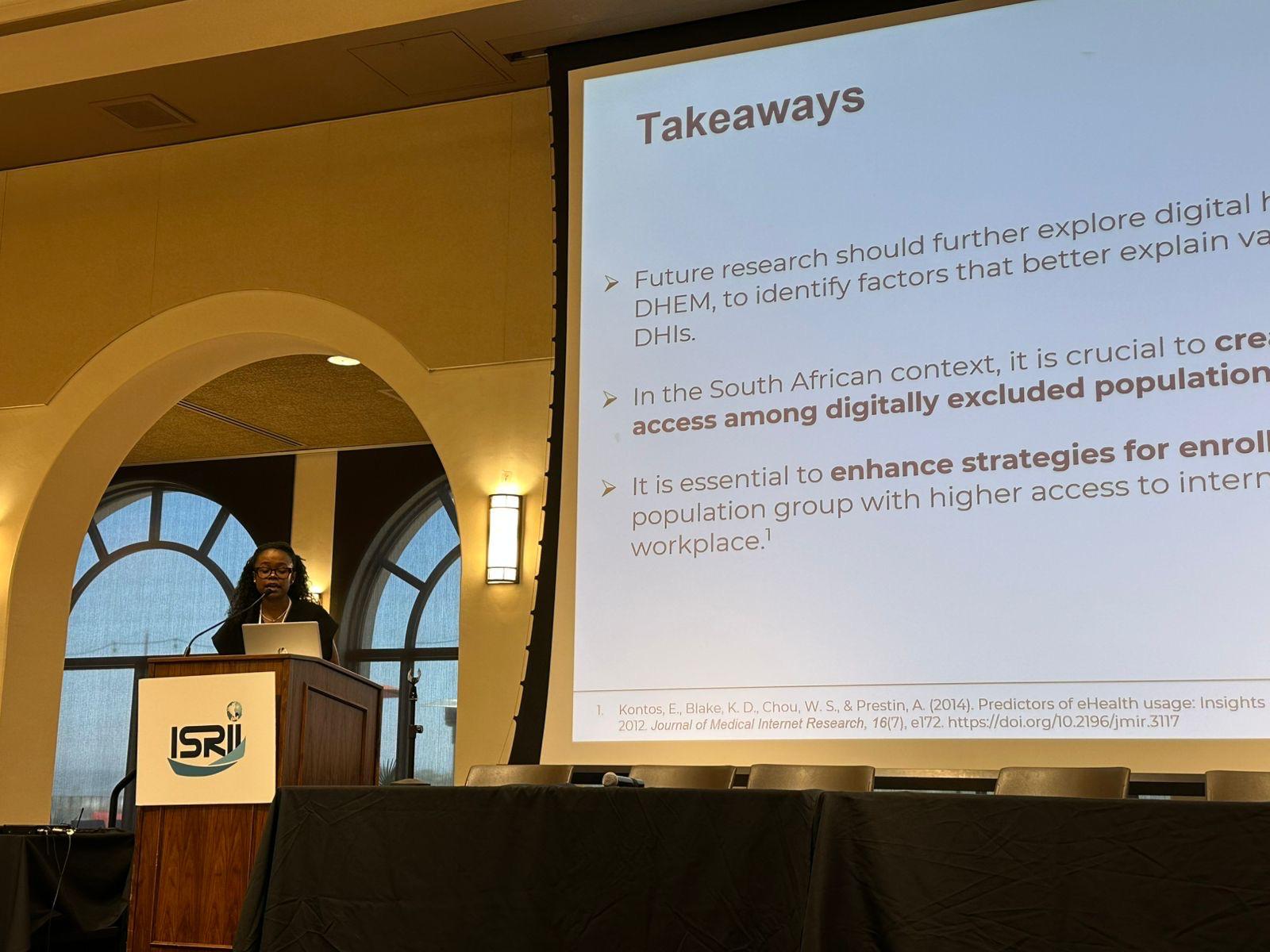 Presenting at the 13th Scientific Meeting of ISRII